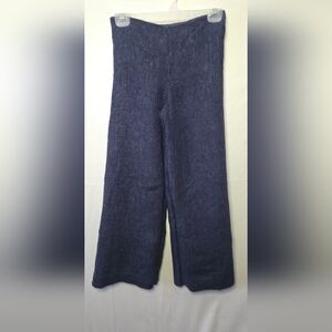 Theory Wide Leg Pants in Indigo Linen, 2